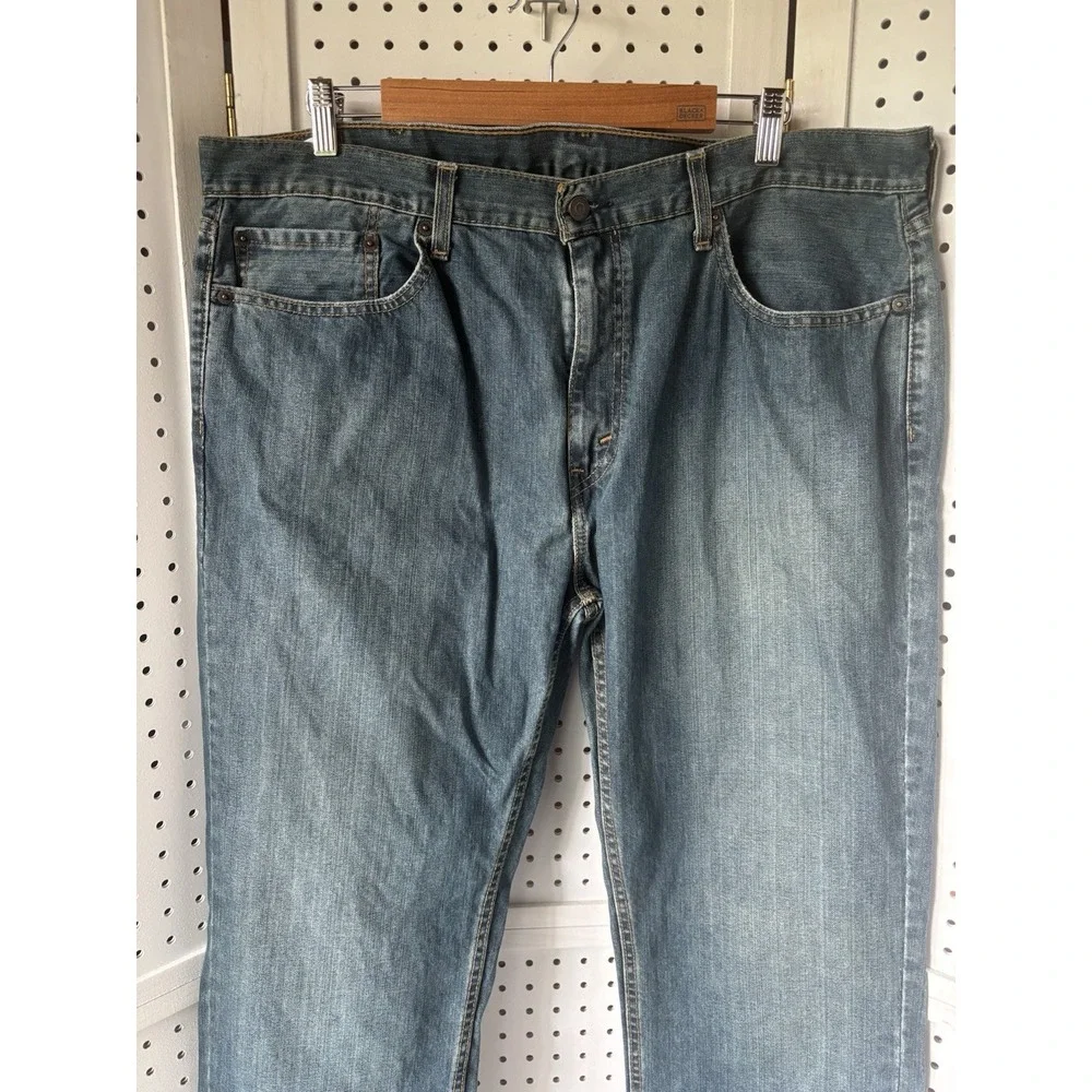 Men's 38x34 Levi's 559 Jeans Distressed‎ Dark Denim Relaxed Straight